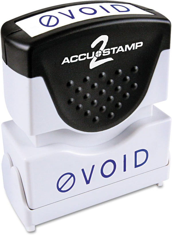 ACCU-STAMP2 Message Stamp with Shutter, 1-Color, VOID, 1-5/8" x 1/2" Impression, Pre-Ink,