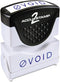 ACCU-STAMP2 Message Stamp with Shutter, 1-Color, VOID, 1-5/8" x 1/2" Impression, Pre-Ink,
