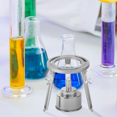 Adjustable Height Oil Burner Lamp, Tripod Stand for Laboratory Chemistry, Bunsen Burner Support, Heating Support Stand