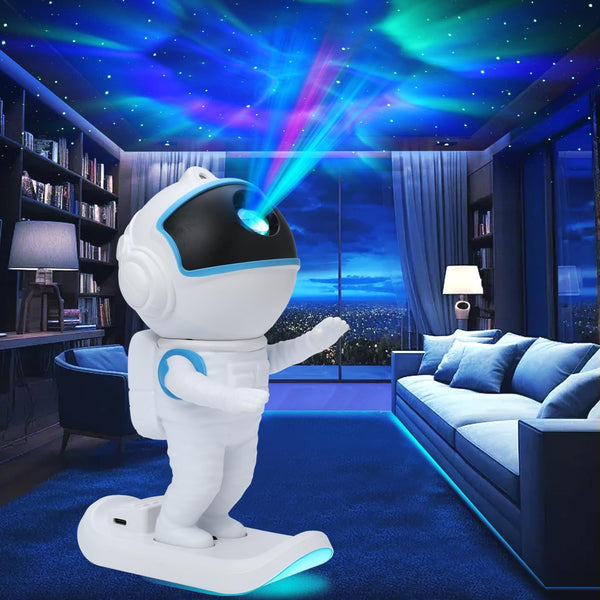Proran Astronaut Galaxy Projector, Star Projector, Night Light for Kids with Timer and