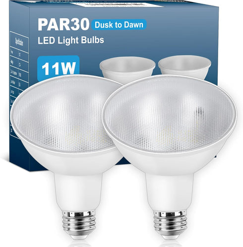 LED PAR30 Outdoor Flood Light Bulbs,Dusk to Dawn LED Light Bulbs for