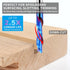 EANOSIC 1/4 inch 1/4 inch Downcut Spiral Router Bits Shank, Cutting Diameter Solid Carbide with Nano Blue Coating CNC