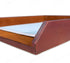 Dacasso Mocha Leather Luxury Letter Tray Holder - Paper Organizer for Desk, Executive Decor & Office Organization