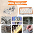 Dianrui 310PCS 10 304 Set #4-40,#6-32,#8-32,#10-24,#10-32,#12-24,1/4''-20,5/16''-18, 3/8''-16,1/2''-13 SAE Hex Nuts