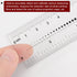 Film Flexible Ruler 6 Inch 1mm Scale, PET Plastic Covered Folding Calibration Measuring Tool for Factory