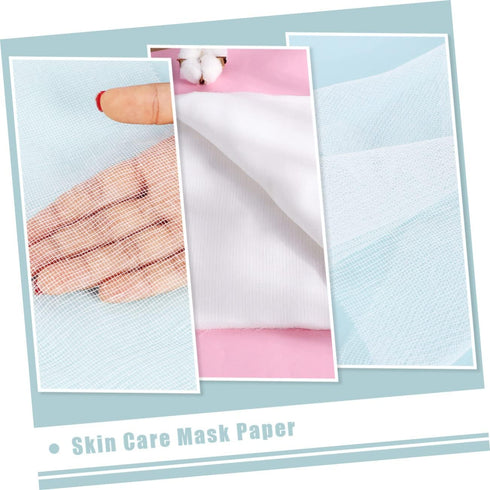 100pcs VICASKY Beauty Salon Facial Mask Paper Gauze Disposable Mask for Skin Care