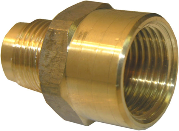 LASCO 17-5855 5/8-Inch Female Flare to 1/2-Inch Male Flare Brass Adapter