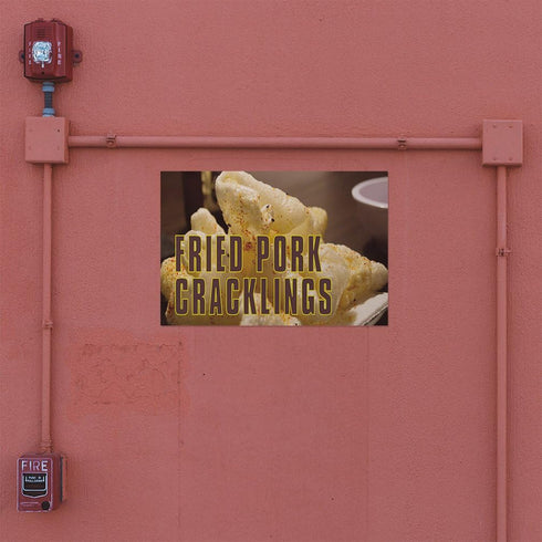 Fastasticdeals 14x10Inches Decal Stickers Multiple Sizes Fried Pork Cracklings Advertising Printing B Industrial Vinyl