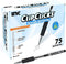 Inc. ClipClicks Retractable Ballpoint Pens, 75 Count, Bulk 1.0-mm Medium-Point Pen Set with Comfort Grip