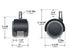Slipstick CB680 50mm (2 Inch) Floor Protecting Rubber Office Chair Caster Wheels - Set of 5 Standard Stem Size