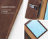Leather Journal Cover - Compatible with 3.5" x 5.5" Pocket Size Notebook, Brown with Pen Loop