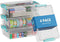 BiuLeon 4 Pack Extra Large Pencil Box, Plastic Pencil Case Organizer, Clear Crayon