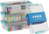 BiuLeon 4 Pack Extra Large Pencil Box, Plastic Pencil Case Organizer, Clear Crayon