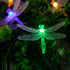 25.6FT 30 8 Dragonfly Solar String Lights Outdoor LED Waterproof Solar Powered Fairy Lights, Modes Decorative Lights