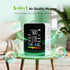 MyCampix 5-in-1 CO2, Air Quality Monitor Indoor HCHO, TVOC Detector with Temperature & Humidity Display Portable Air