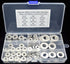 6# 8# 10# 12# 1/4" 5/16" 3/8" 7/16" 1/2" SAE 304-Stainless Steel Flat Washers Assortment Kit