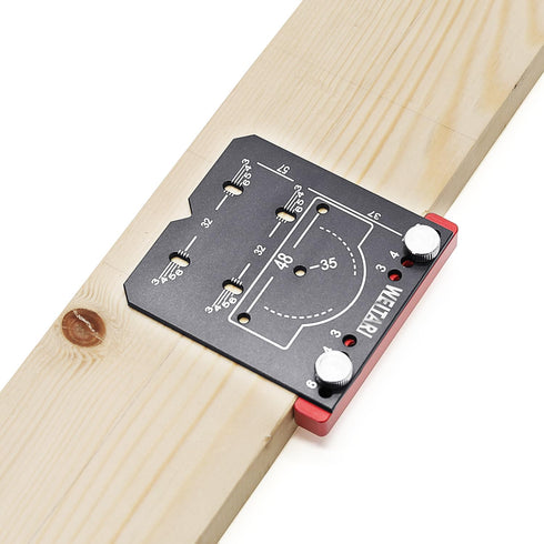 Cabinet Handle Template Tool, Adjustable Hinge Hole Finder, High Strength Aluminum Alloy Hinge Drilling Jig