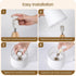 W51TL05 Small Tripod Table Lamp, Modern Nightstand Lamp with Fabric Shade, Boho Bedside Wood Desk Light for Bedroom
