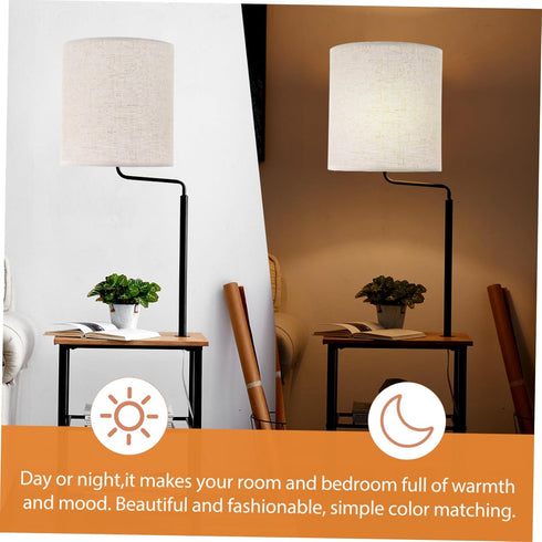 Bulbs DOITOOL Linen Lamp Shade Replacement for Light Cover for Floor and Desk Lamps Easy Install Warm Atmosphere
