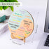 Feelings Wheel Therapy Office Desk Decor, Double Sided Mental Health Emotions Chart with Stand