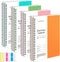 EMSHOI College Ruled Spiral Notebook, 4 Pack, 5.7" x 8.22", 640 Pages, Plastic Hardcover, Orange, Green, Pink, LightBlue
