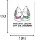 Iron Always Love You Card, Cute 6th Anniversary Card, Funny Greeting Card, White