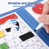 Ralout Magnetic Fraction Educational Puzzle, Magnetic Fraction Tiles and Circles, Elementary Fraction Manipulatives