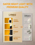 Lyridz Motion Sensor Night Light, LED Plug into Wall, 1-150LM Dimmable Indoor Night Light for Hallway, Stairs