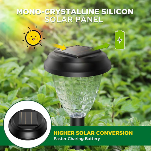 Waterproof-10 Pack, 12 URAGO Super Bright Solar Lights Outdoor Dusk to Dawn Up to Hrs Solar Powered Outdoor Pathway