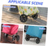 2pcs Cabilock Heavy Duty Grocery Trolley Replacement Wheels Climbing Cart Casters for Laundry Rolling Cart Stairs