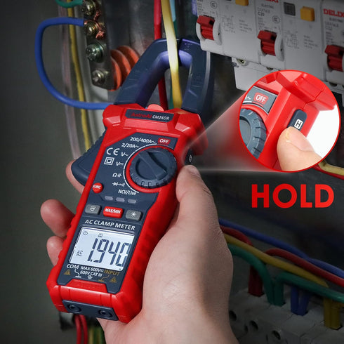 AstroAI Digital Clamp Meter Multimeter 2000 Counts with Auto-ranging, AC/DC Voltage, Current, Resistance
