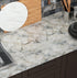 Livelynine Pacific Blue Marble Contact Paper, Self Adhesive Wallpaper for Kitchen Countertop and Bathroom