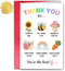 Teacher Appreciation Card, Thank You Card for Teacher from Student, Cute End