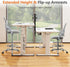 Thctvous Drafting Chair, Desk Chair with Flip-Up Armrests, High Desk Chair Adjustable Height, Ergonomic Tall Office