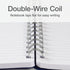 Oxford Poly Spiral Notebooks, 4 Pack, Small 5.7" x 8.5", Thick Poly Cover, White Paper, College Rule, 80 Sheets/160