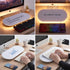 TSJ OFFICE Glass Desktop Whiteboard, 17 X 7 Inches Small Dry Erase Board with Warm Light, Desk Organizer