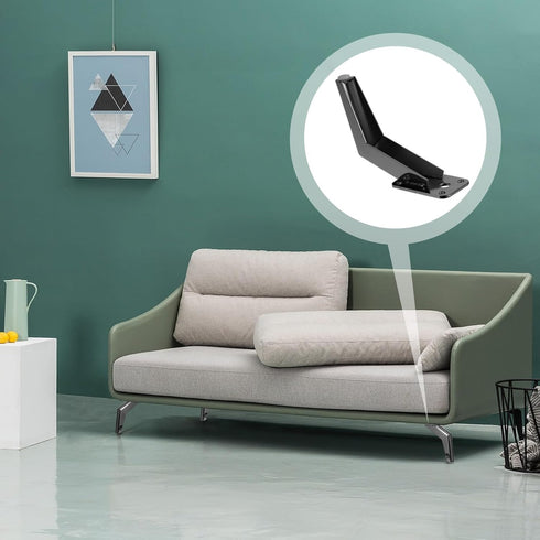 Luxshiny Iron Furniture Legs Oblique Design Cabinet Sofa Support Feet for Bed Desk Wardrobe Tv Stand with Moisture