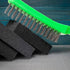 MAXMAN Wire Brush Set - 10 Inch Stainless Steel Brushes with Plastic Handle for Cleaning, Rust Removal, 2 PCS