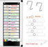 Daily Schedule Pocket Chart with 13+1 Pockets, 18 Dry Eraser Cards, Over Door Mountings for Classroom, Office (Black)