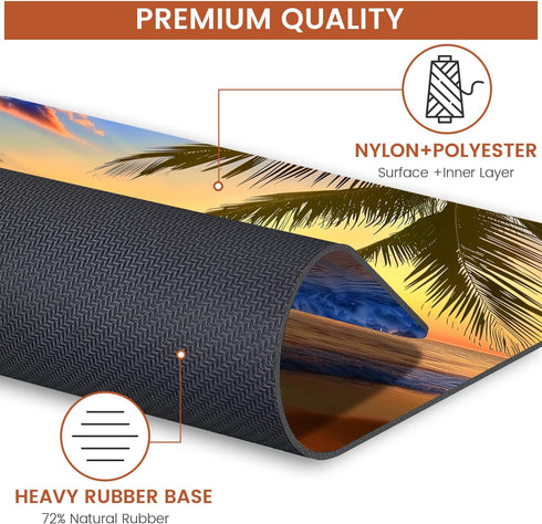 Mouse Pad, Non-Slip Rubber Base Waterproof Gaming Mouse Pad for Wireless Mouse, Computers, Laptop Home Office.