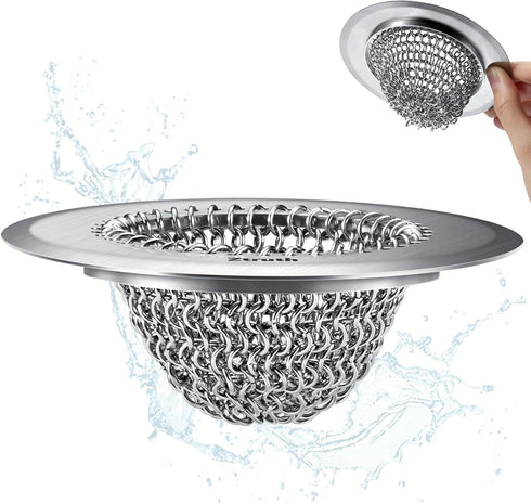 Ztruth Kitchen Sink Drain Strainer Patented Reversible Sink Strainer, Anti-Clogging Sink Strainer Basket,