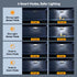 7500LM 150-LED 3-Head 300Wide 4 IP66 TECKNET Motion Sensor Outdoor Lights, Security Light with Remote Control, Angle