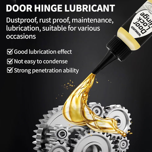 1 oz Door Hinge Lubricant Needle Oiler | Lock Lube for Keyhole | Chain Lube Anti Seize Squeaky Door Hinge Oil