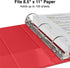 SIMPLY 0.5-Inch 100 Staples Economy Round Ring Non-View Binder, Holds Up to Sheets, Red, Lightweight Binder for Office