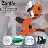 Zantle Pipe and Tube Cutter, Ratcheting Hose Cutter, One-hand Fast Cutting Tool for Less Than 1-1/4" O.D. PEX, PVC