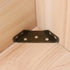 12pcs Universal Furniture Corner Connectors Metal Furniture Angle Fasten Connector Triangle Shelf Brackets Braces