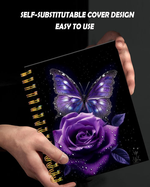 Cute A5 Spiral Journal Notebook for Women, 6"x 8.4", 120 Pages Lined, Premium Thick Paper, Perfect for School Gifts