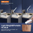 LED Desk Lamp for Office Home, Battery Operated, Foldable & Portable Light, 3 Brightness Dimmable