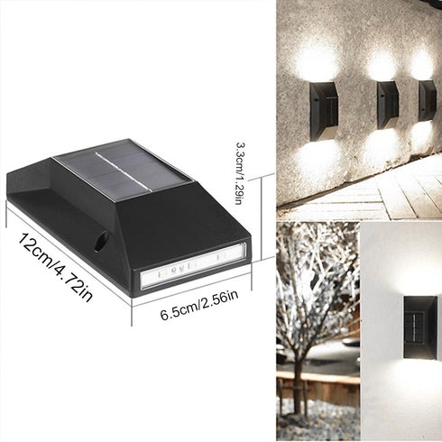 Generic 2024 IP65 2 Pack) Solar Outdoor Lights, Solar Wall Lights Outdoor Up and Down, New Waterproof Exterior Sconces