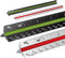 Mr. Pen- Architectural Scale Ruler, 12 Inch, 2 pcs, Black & White for Blueprints and Drafting